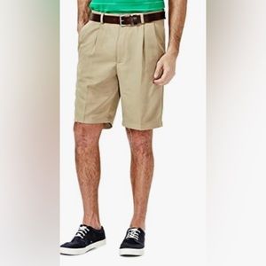 HAGGAR MENS PLEATED DRESS SHORTS 44